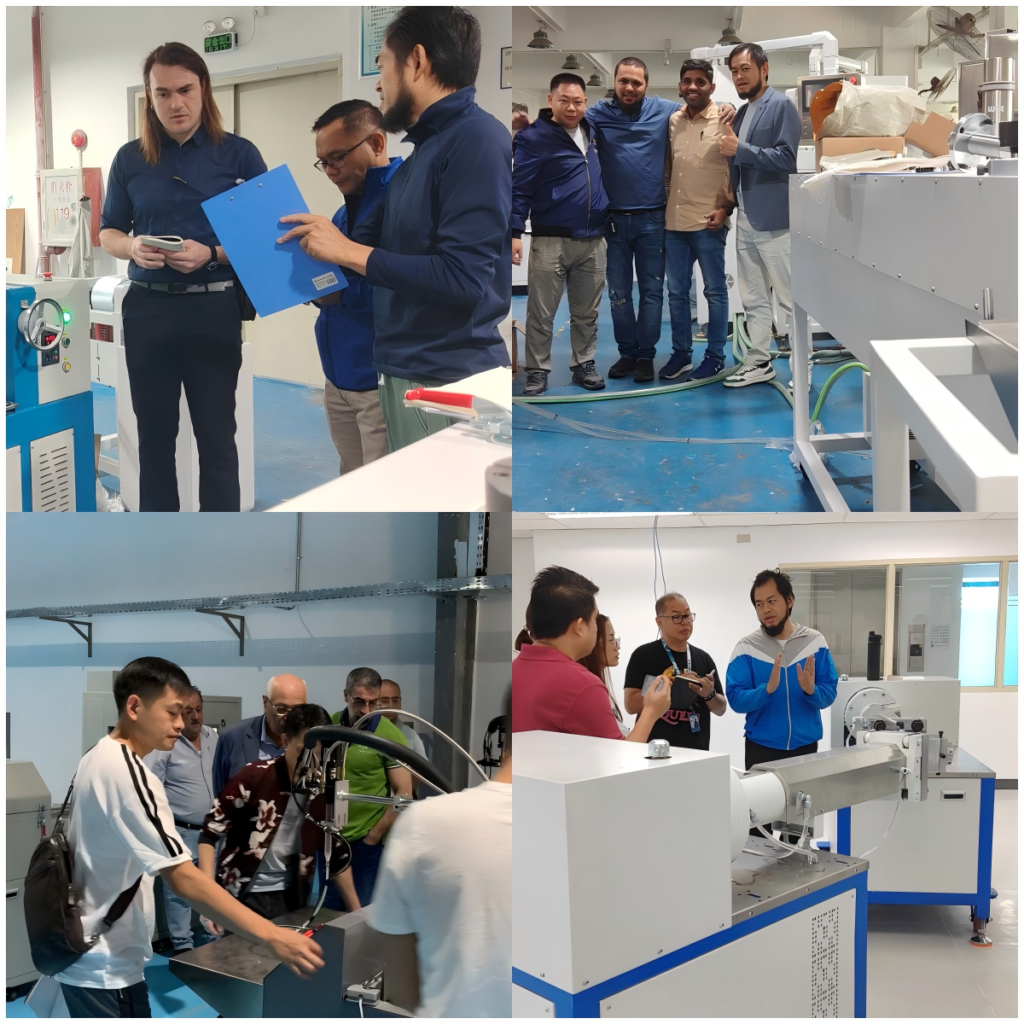 Eason do on-site training in different contries